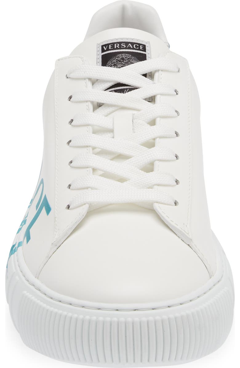 Versace La Greca Logo Low Top Sneaker, Alternate, color,