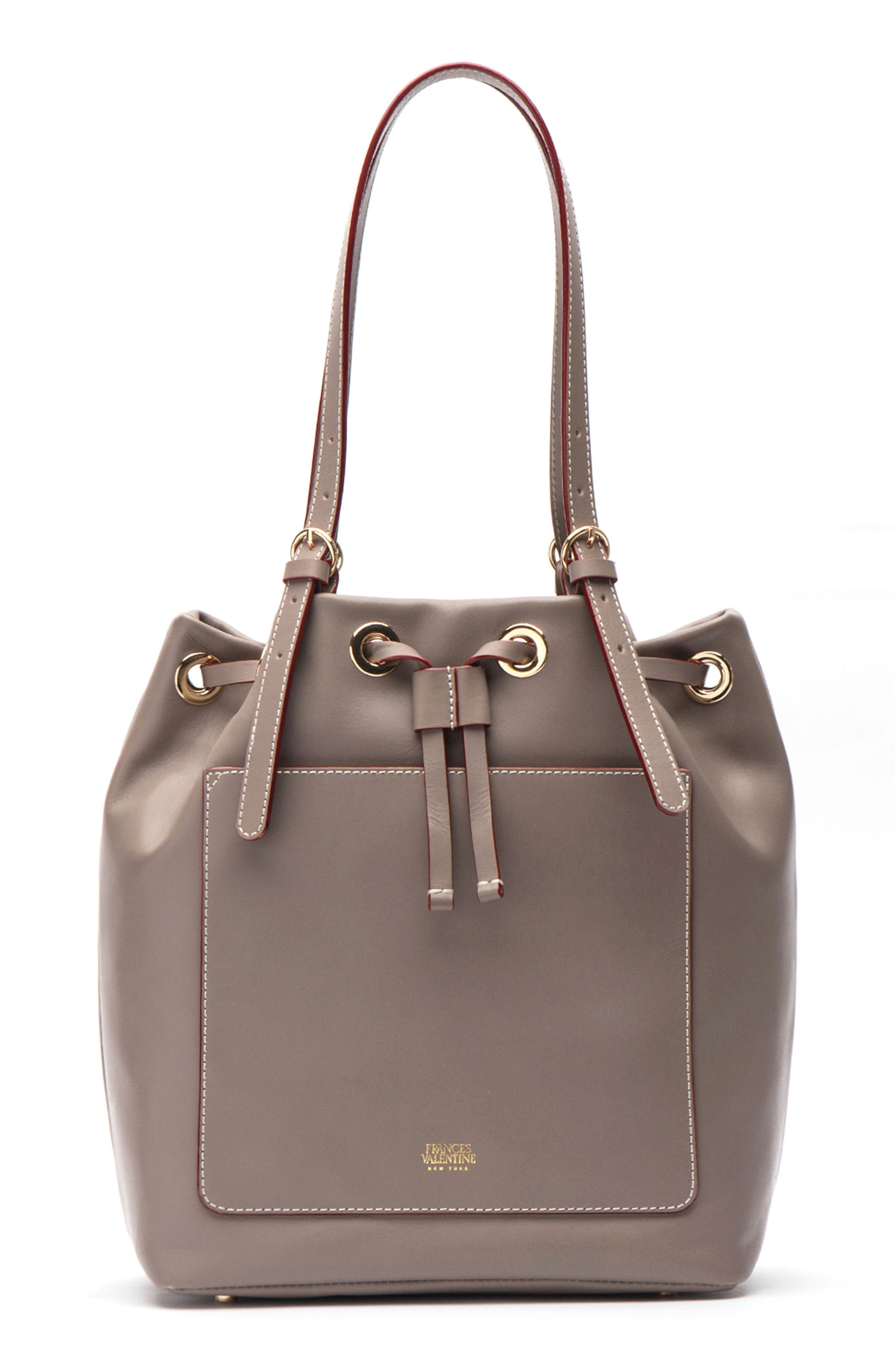 Frances Valentine Ali Leather Drawstring Tote (Women) | Nordstromrack