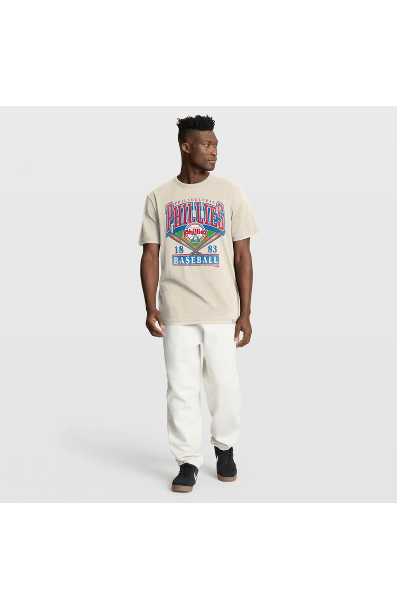 FANATICS Men's Fanatics Tan Philadelphia Phillies Stadium Slub T-Shirt, Alternate, color, Tan