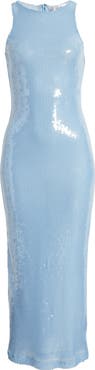 Rare London Sequin Sleeveless Maxi Dress