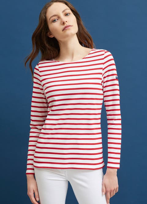 MINQUIDAME - Breton Striped Shirt with Long Sleeve