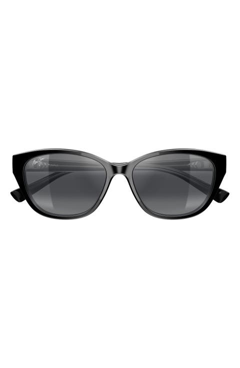 54mm Polarized Gradient Cat Eye Sunglasses