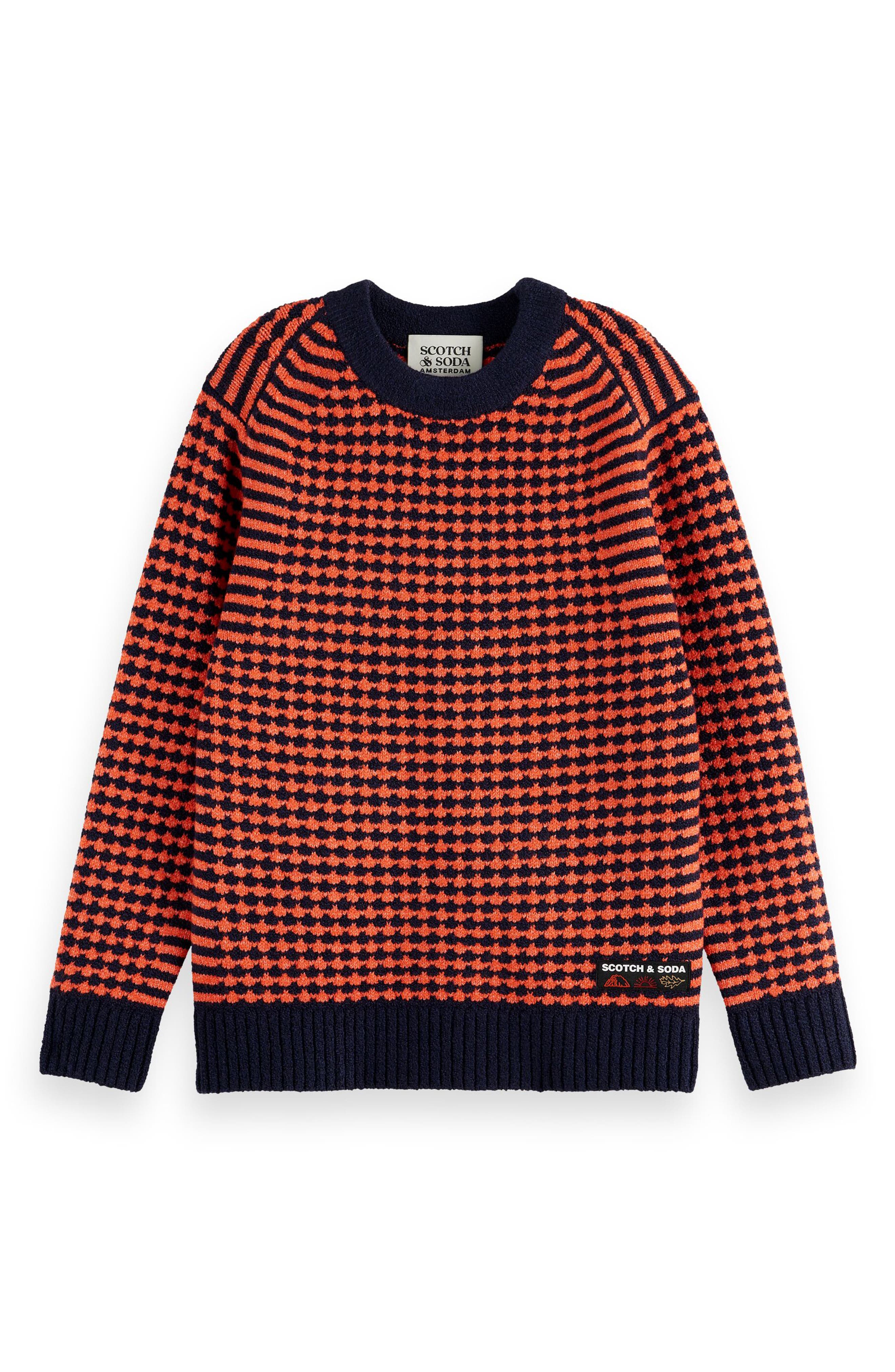 Scotch & Soda Kids' Relaxed Fit Chenille Sweater