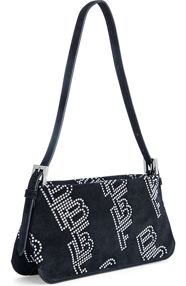 By Far Dulce Studded Leather Shoulder Bag, Alternate, color,