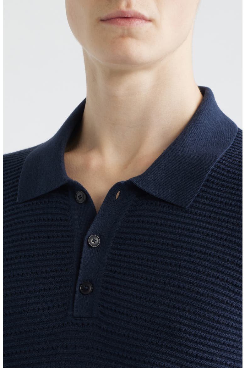 Stitch Interest Polo, Alternate, color, INK