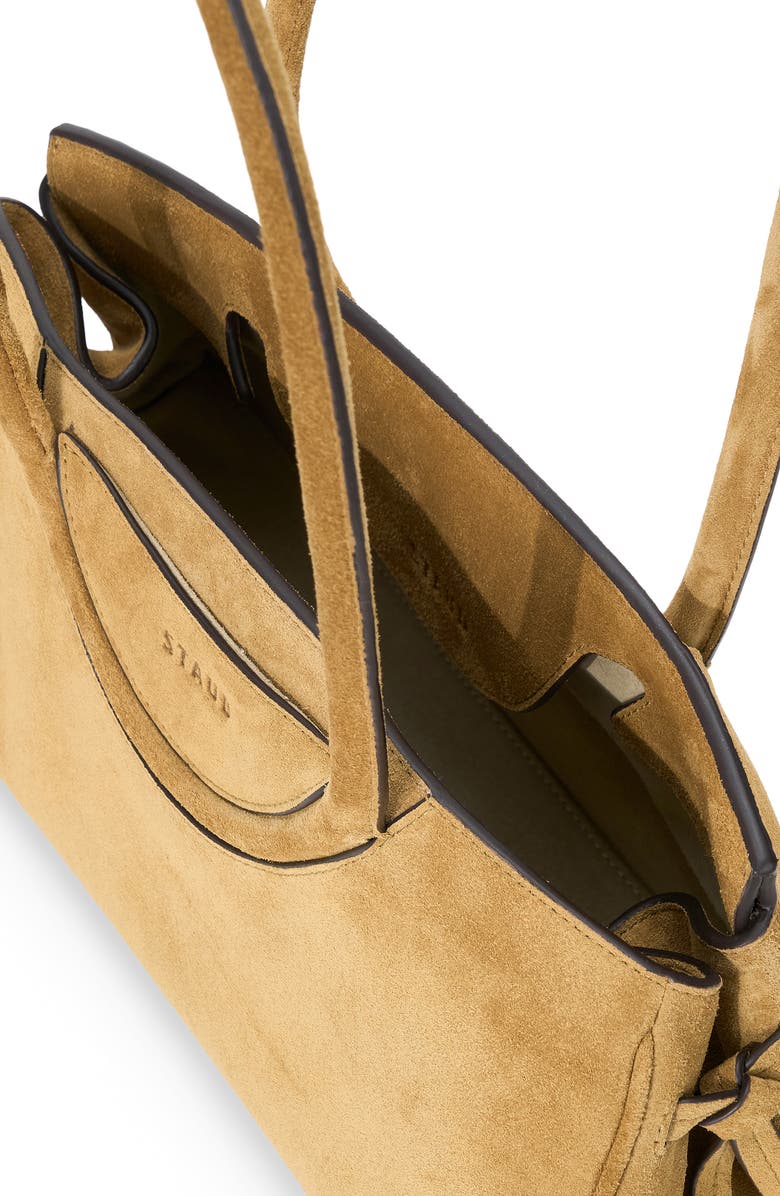 STAUD Maude Suede Shoulder Bag, Alternate, color, Hazel