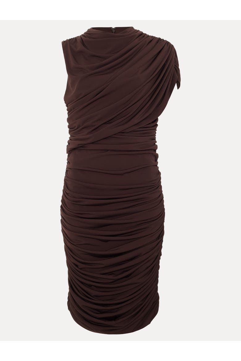 Aimee Jersey Dress, Alternate, color, Brown