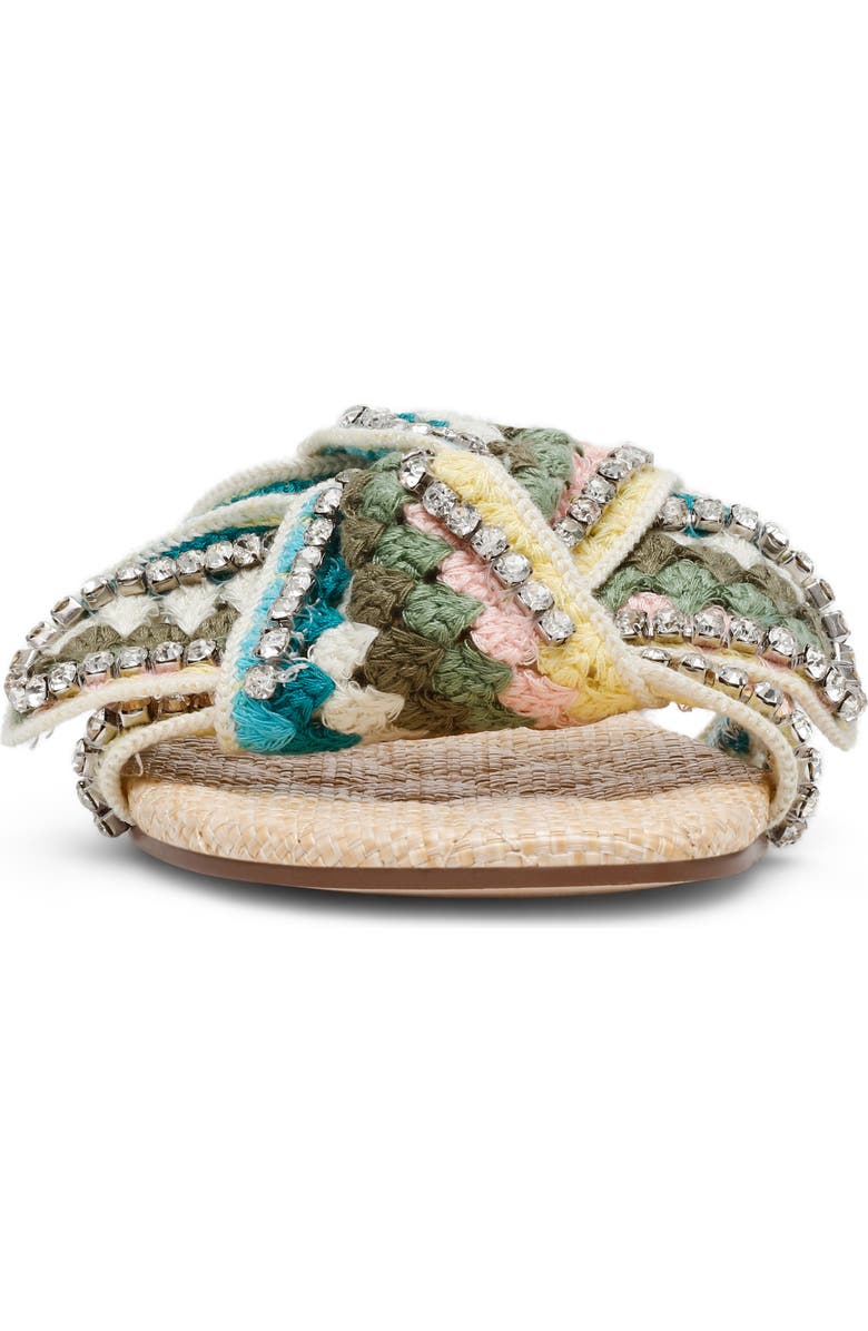 Steve Madden Misha Slide Sandal, Alternate, color, Turquoise Multi