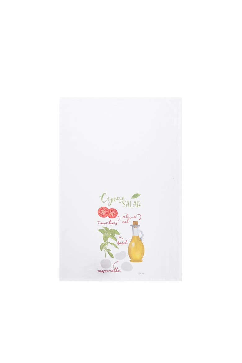 Pizza Caprese & Sangria Towel Set of 3, Alternate, color, red