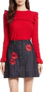 Kate Spade New York ruffle yoke sweater