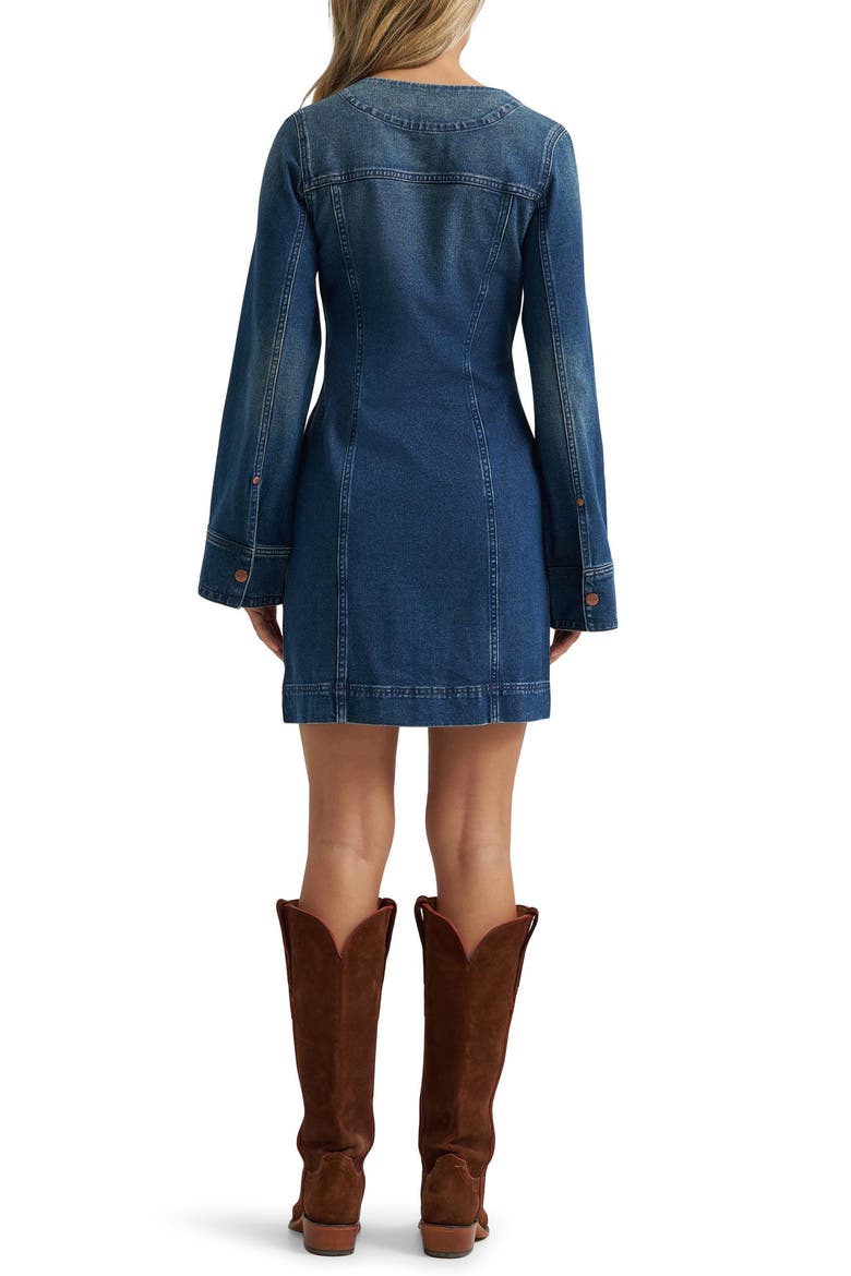 Minidress with Flared Cuffs, Alternate, color, SALOON SHADOW