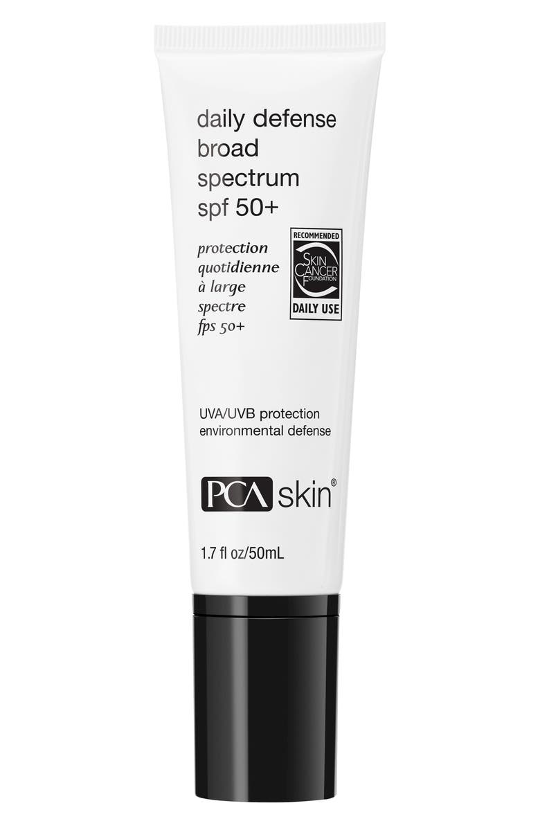 PCA Skin Daily Defense Broad Spectrum SPF 50+ Sunscreen, Main, color, 