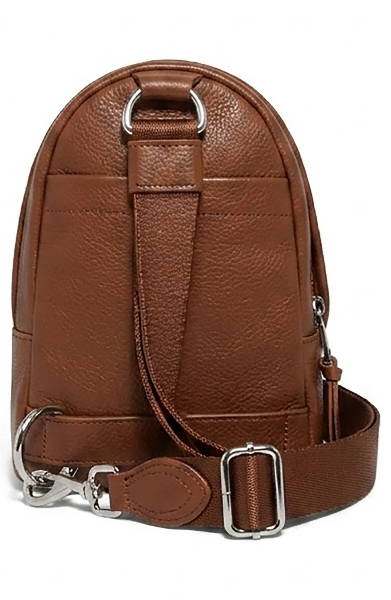 AIMEE Tamitha Leather Sling Bag, Alternate, color, Chestnut