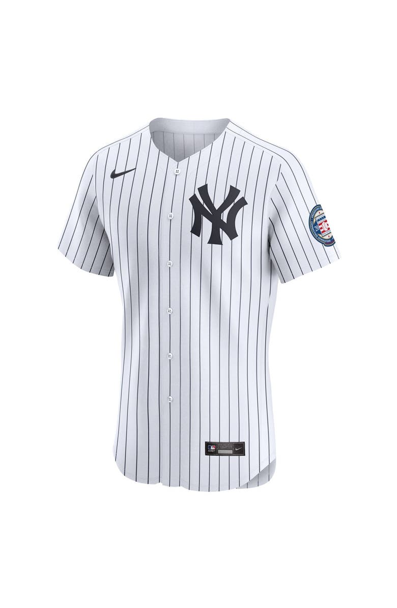 Nike Men's Nike Derek Jeter White New York Yankees Home Elite Jersey, Alternate, color, White