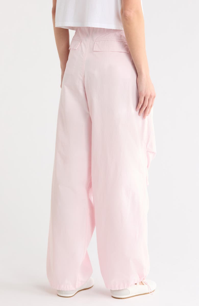 Good American Twill Parachute Pants, Alternate, color, Bubblegum005