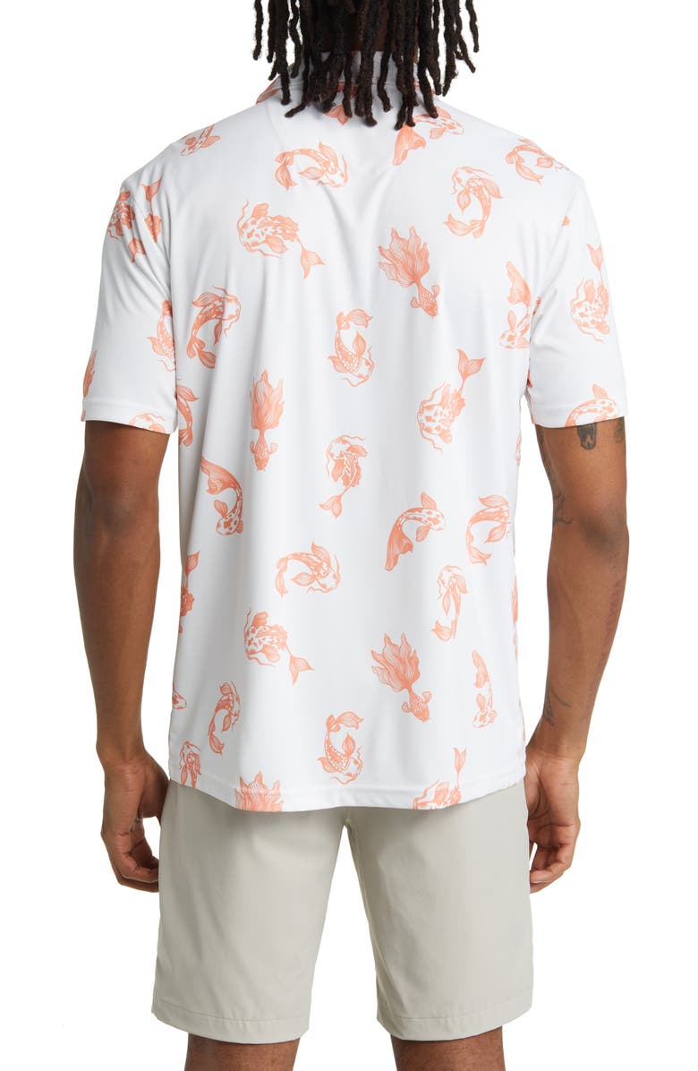 Swannies Finn Koi Print Golf Polo, Alternate, color, 