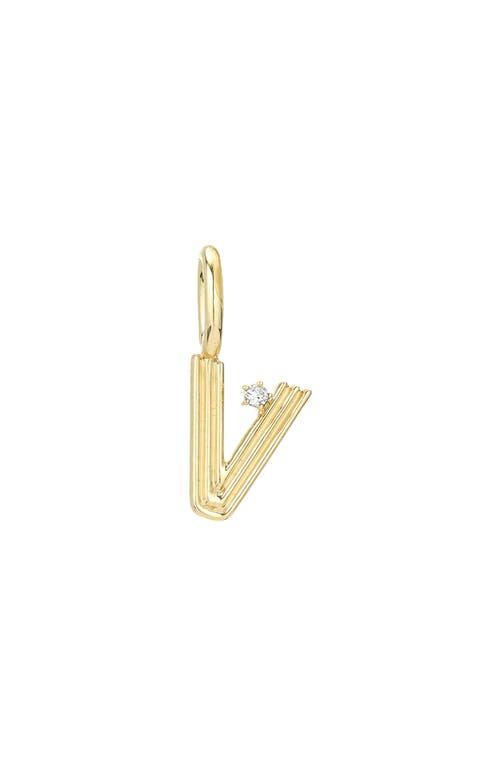 ADINA REYTER ADINA REYTER GROOVY DIAMOND MINI INITIAL CHARM 