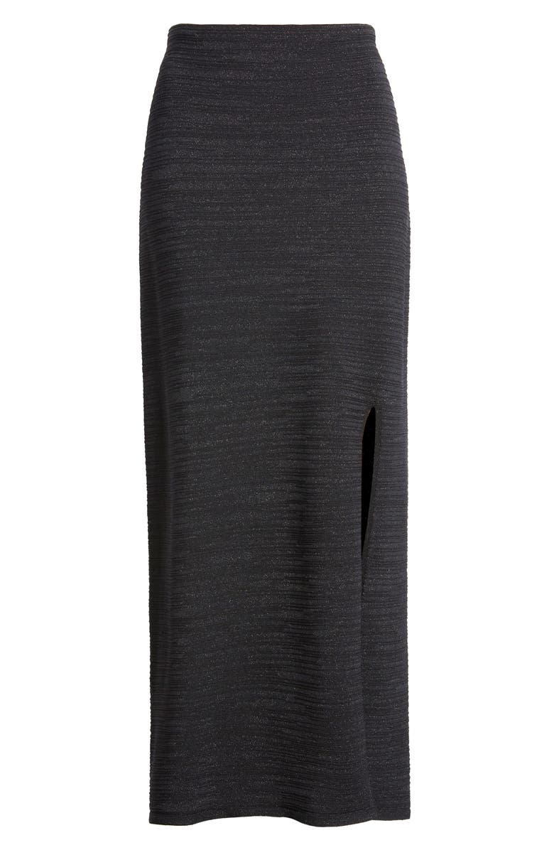 COS Slim Fit Metallic Maxi Skirt, Alternate, color,