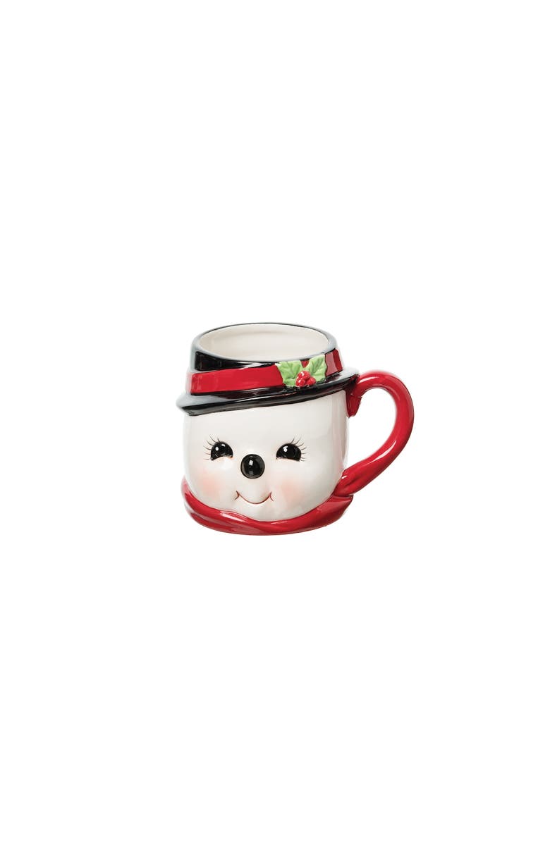 Gallerie II 16 oz. Jackson Snowman Coffee & Tea Mug, Main, color, White