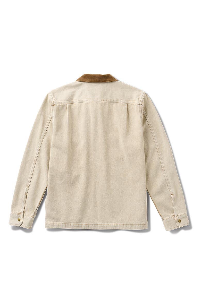 Roark Hwy 1 Corduroy Collar Denim Jacket, Alternate, color, Fossil