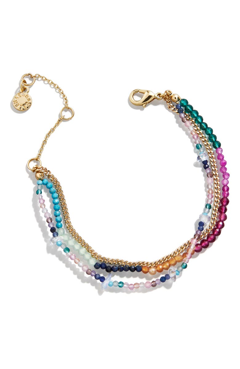 BaubleBar Mariana Layered Beaded Bracelet, Main, color, Multi