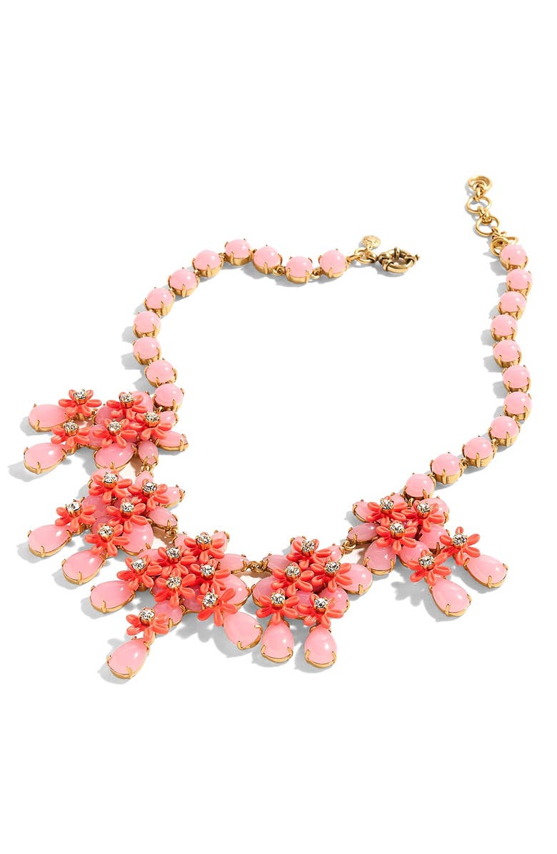 J.CREW FACTORY J.Crew Floral Cascade Necklace, Main, color, 