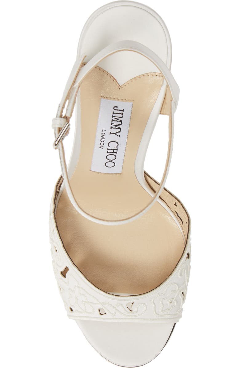 Jimmy Choo Peachy Lace Sandal, Alternate, color,