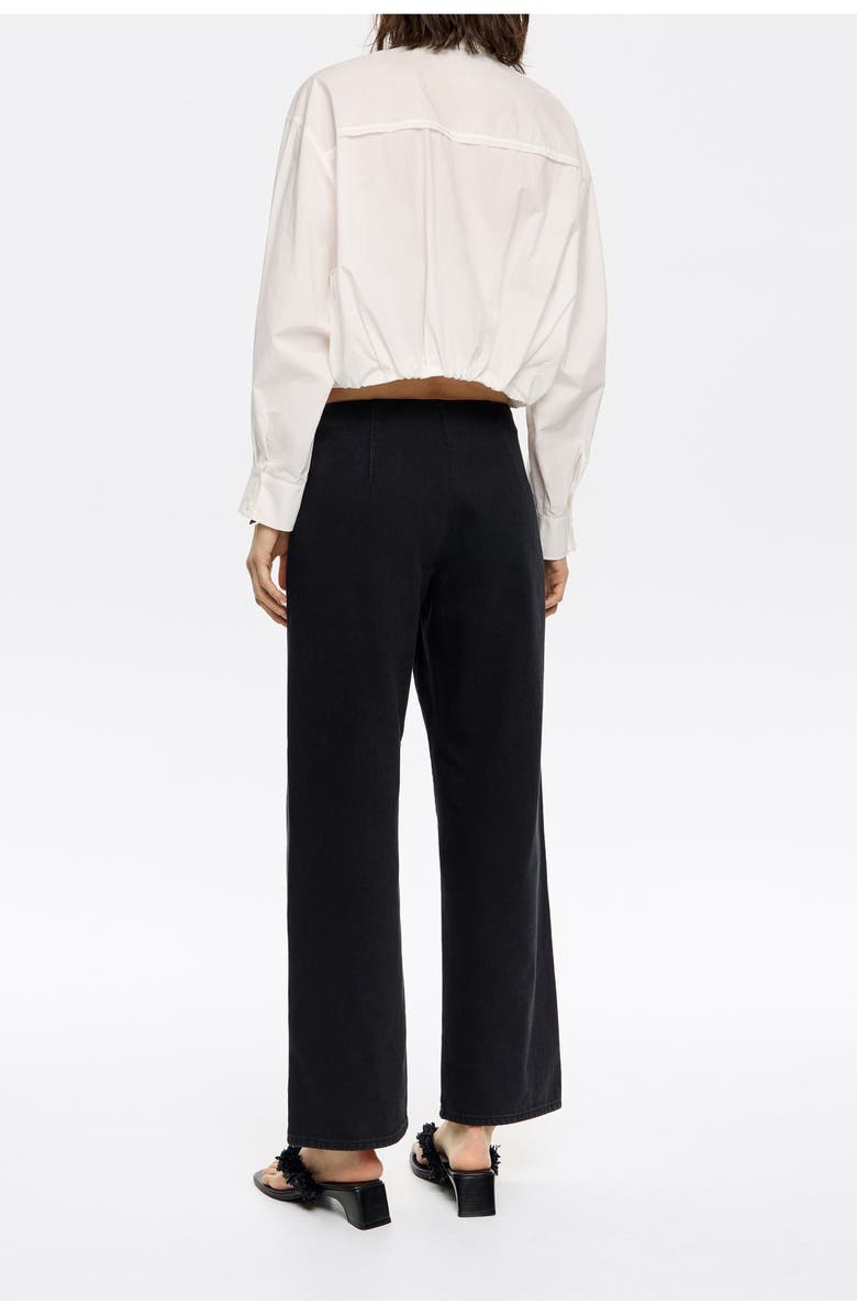 Bimba y Lola Ankle-Length Jeans, Alternate, color, Washed Denim Black