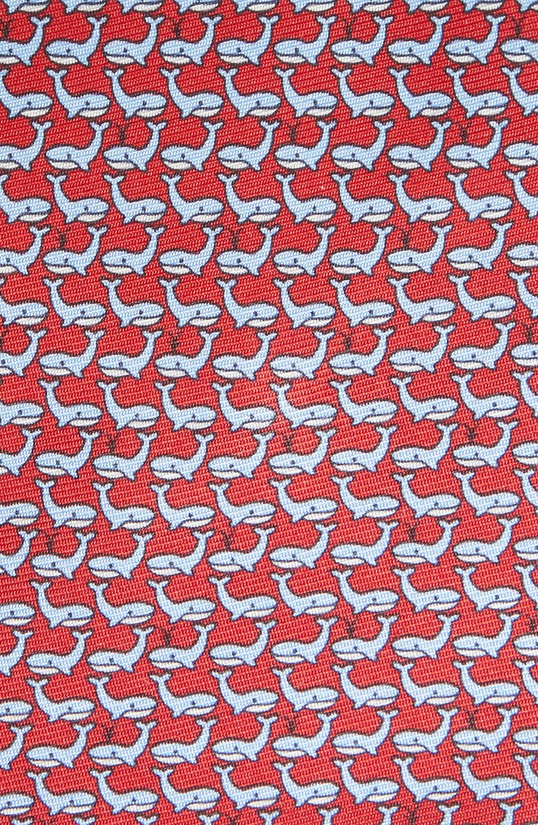 ZEGNA TIES Whale Print Silk Tie, Alternate, color, 