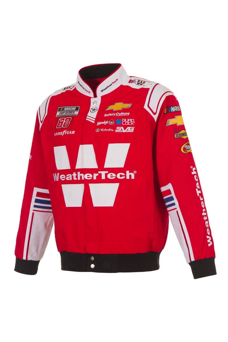 Men's JH Design Red Shane van Gisbergen WeatherTech Full-Snap Twill Uniform Jacket, Alternate, color, Red