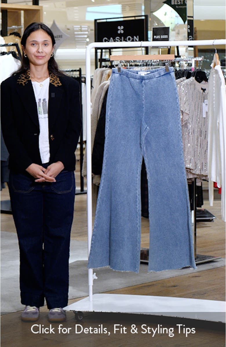 Jeanius Flare Cotton French Terry Pants, sales video thumbnail