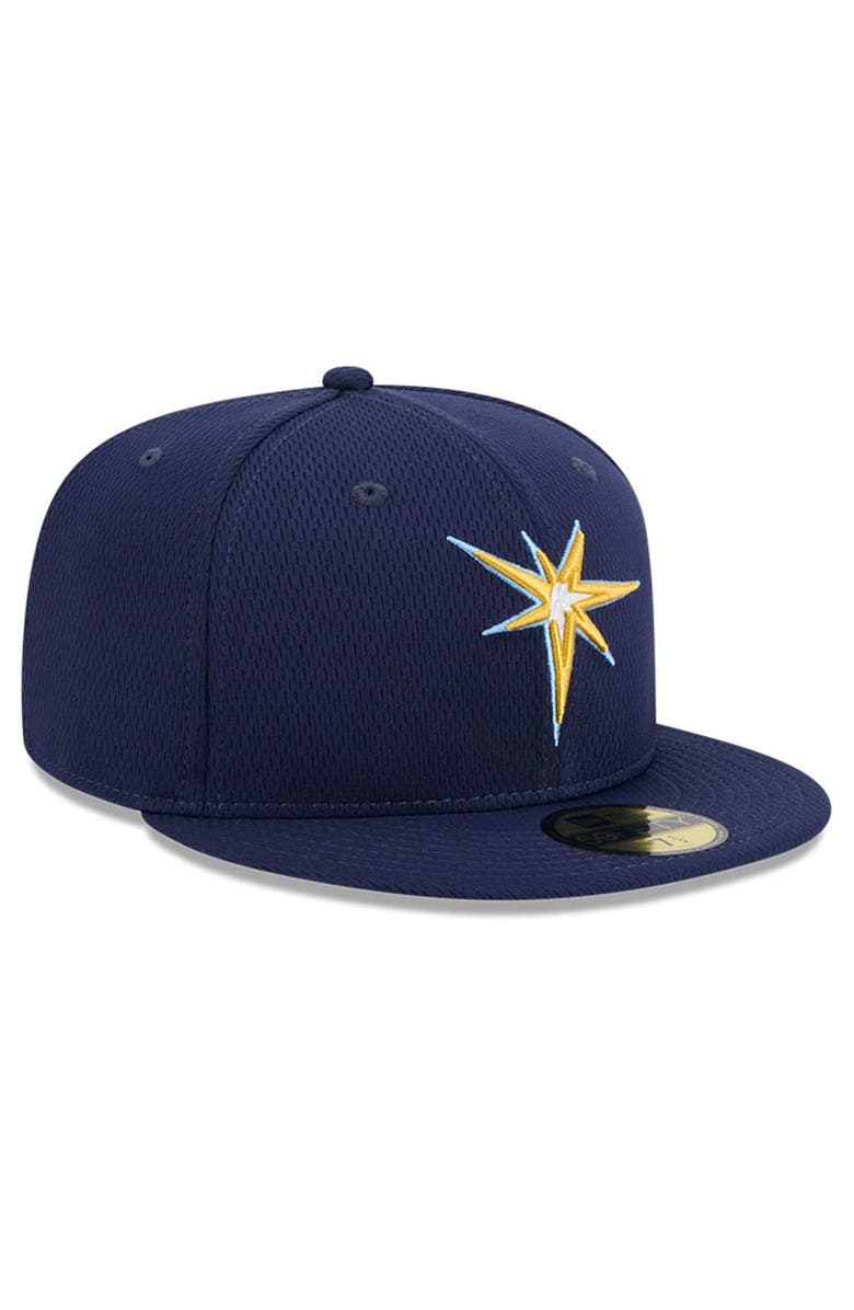 New Era Men's New Era Navy Tampa Bay Rays 2025 MLB Clubhouse 59FIFTY Fitted Hat, Alternate, color, 