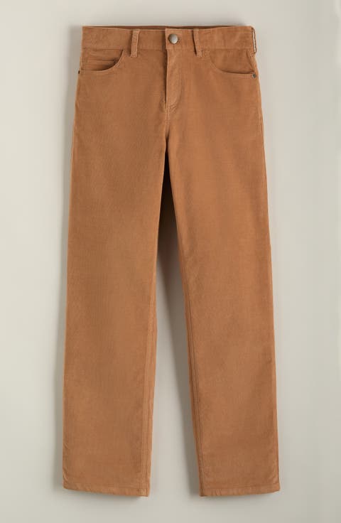 Kids' Flat Front Stretch Corduroy Pants