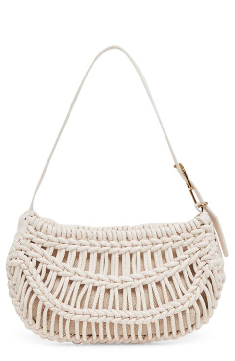 Cannes Faux Leather Baguette Bag