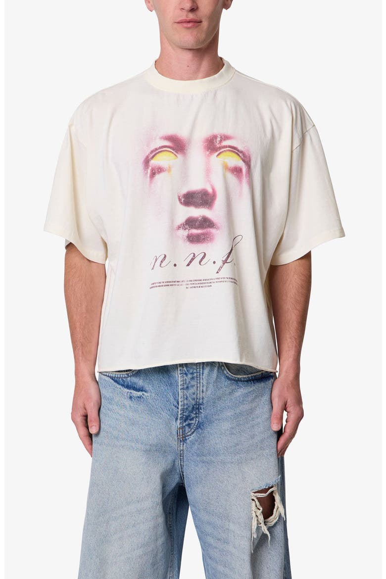 Mask Graphic T-Shirt, Main, color, OFF WHITE