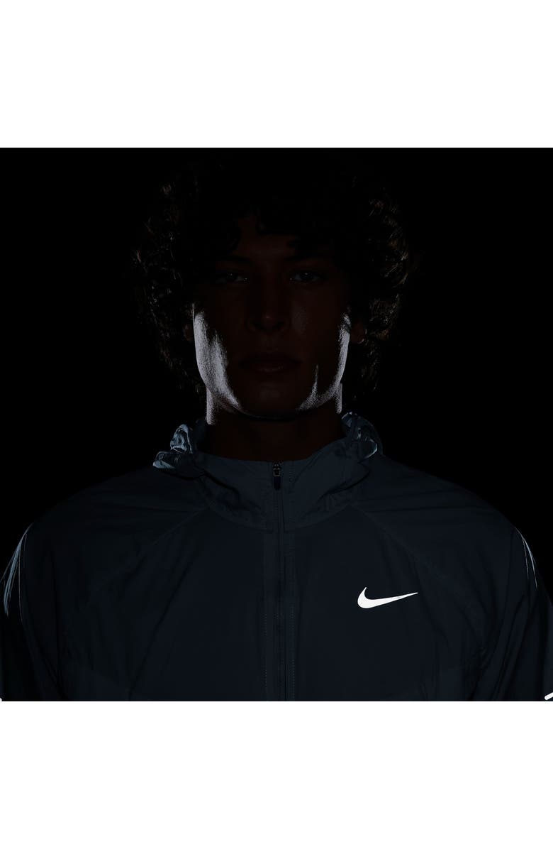 Nike Stride Dri-FIT UV Hooded Running Jacket, Alternate, color, Work Blue/ Light Armory Blue
