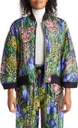 Gucci Feline Floral Reversible Bomber Jacket