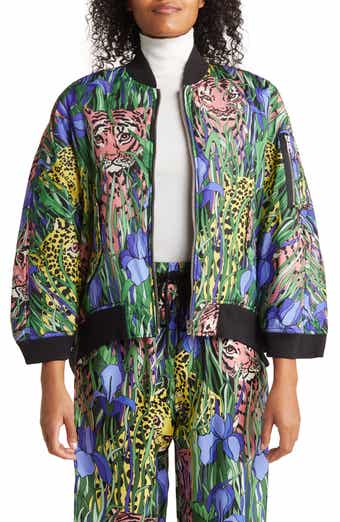 Gucci Feline Floral Reversible Bomber Jacket