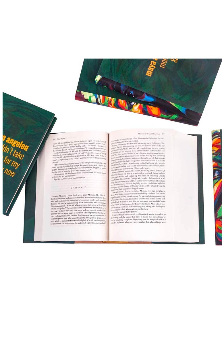 Maya Angelou Portrait Book Set, Alternate, color, Red
