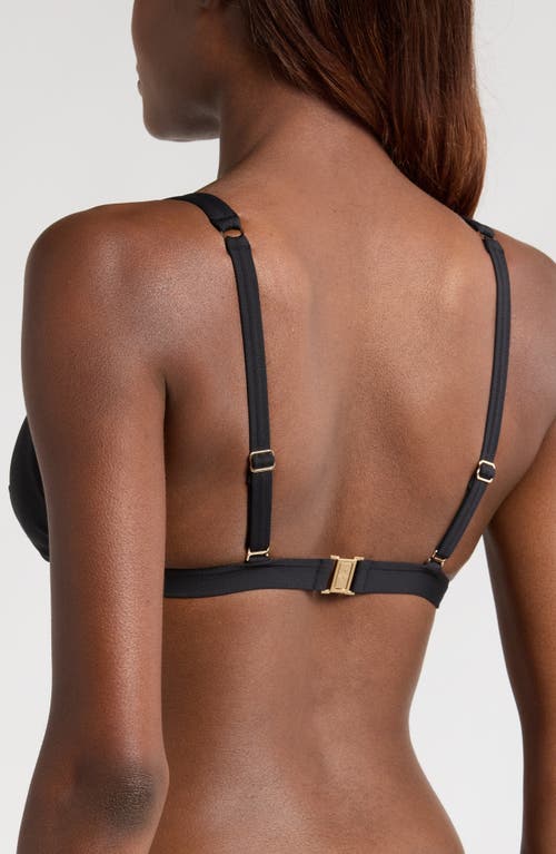Sea Level X India Hicks Lattice Bikini Top In Black
