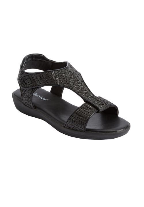 Comfortview The Charlotte Orthotic Sandal In Black