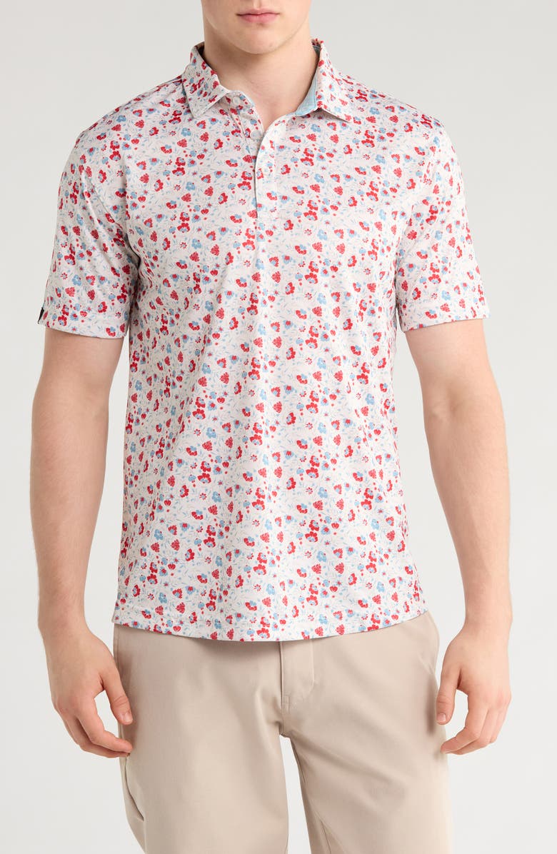 Swannies Labelle REPREVE<sup>®</sup> Recycled Polyester Piqué Polo, Main, color, Vintage-White