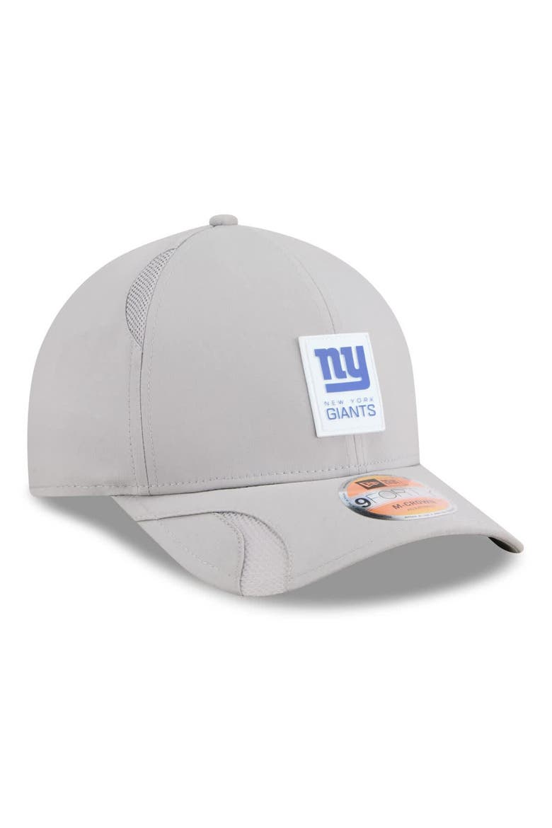 Men's New Era Gray New York Giants 2025 Sideline  M-Crown 9FORTY Adjustable Hat, Alternate, color, Gray