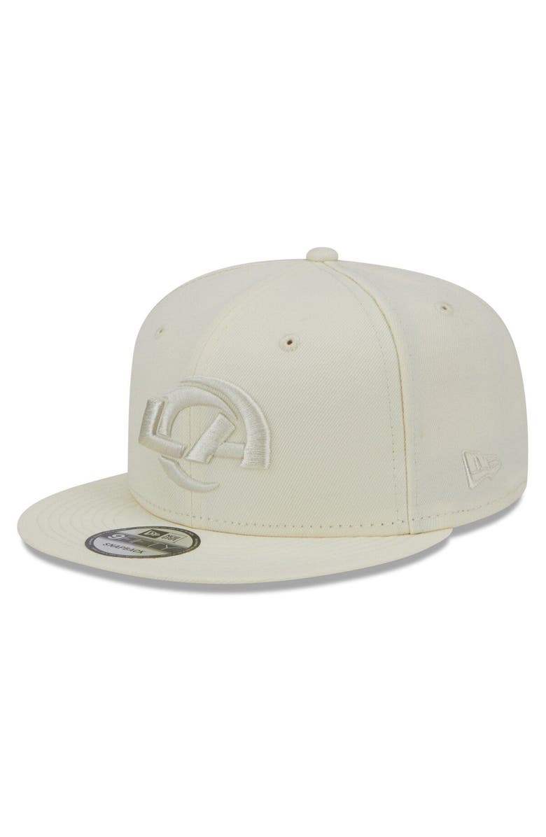 New Era Men's New Era Cream Los Angeles Rams Color Pack 9FIFTY Snapback Hat, Main, color, 