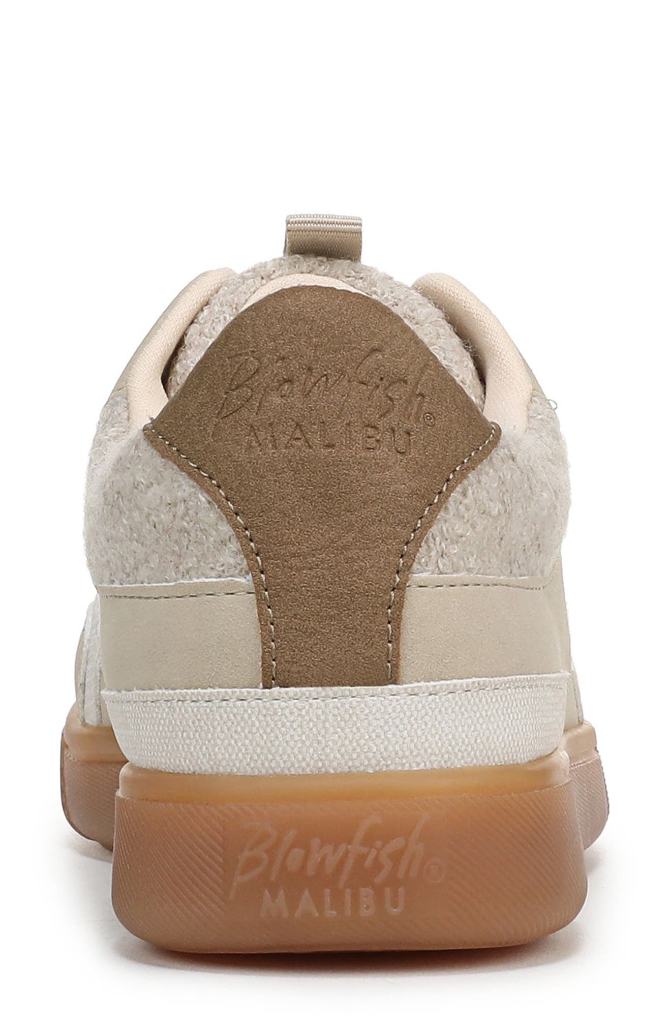 Blowfish Malibu Tastic Low Top Sneaker, Alternate, color, Oatmeal Tan Faux Leather