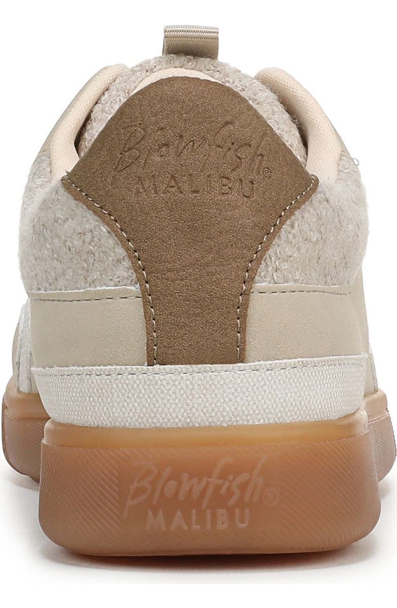 Blowfish Malibu Tastic Low Top Sneaker, Alternate, color, Oatmeal Tan Faux Leather