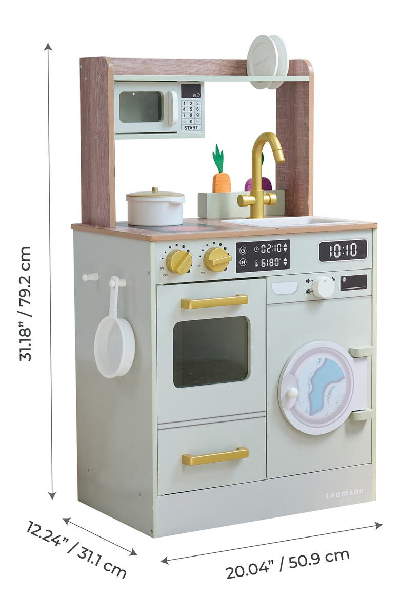 Teamson Kids Little Chef Lake Tahoe Play Kitchen & Accessories, Alternate, color, Green