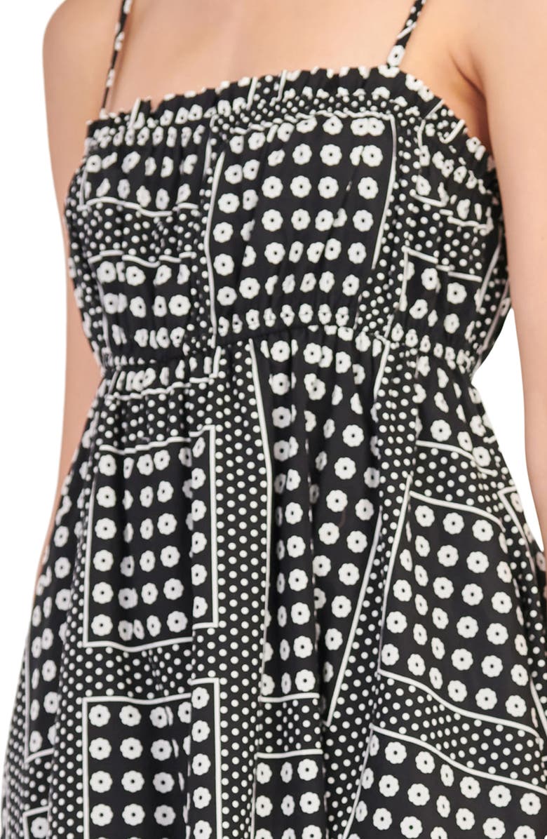 English Factory Floral Dot Cotton Sundress, Alternate, color, 