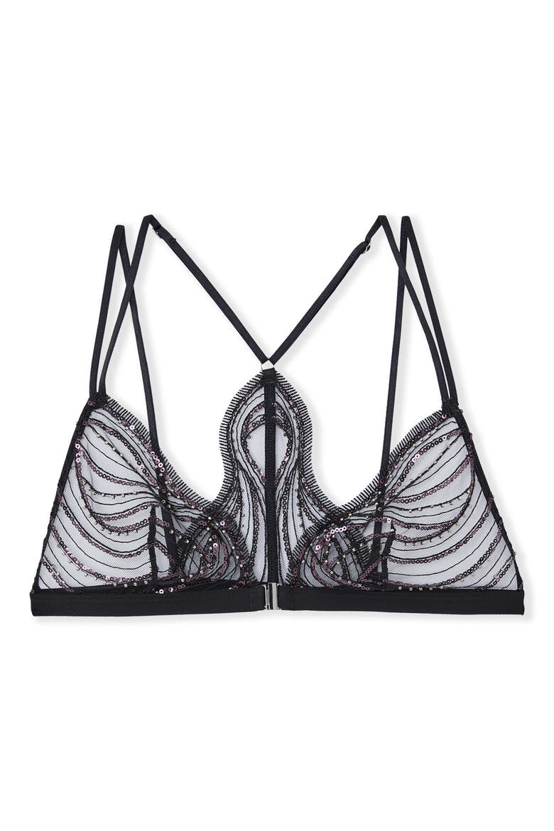 Whisper of Desire Triangle Bra, Alternate, color, BLACK