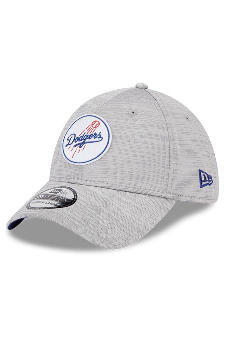 Men's New Era  Gray Los Angeles Dodgers 2023 Clubhouse 39THIRTY Flex Hat, Main, color, Gray